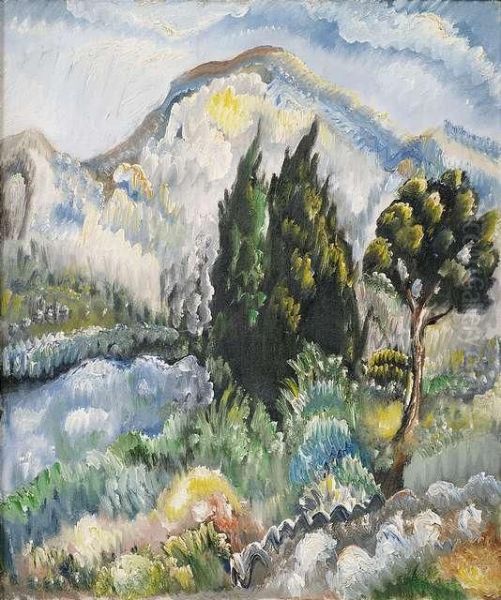 Landscape With Cypresses - view 1