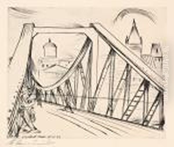 Frankfurt A Main (eiserne Steg) - view 1