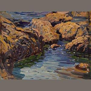 Arch Beach by Joseph A. Kleitsch