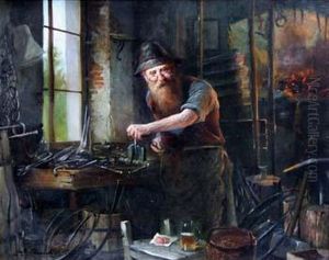 Blacksmith Interior Scene