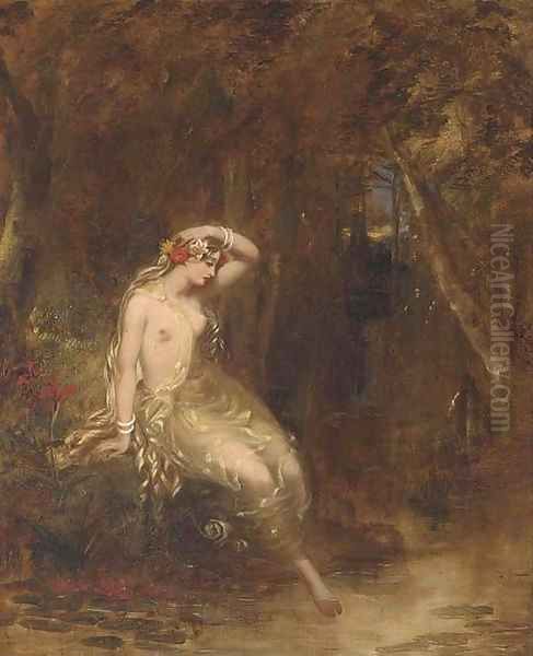 A nymph at the waters edge - view 1