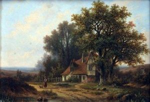 Country Landscape, Cottage Beyond