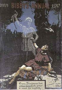 Every Bondsman has within himself, the power to cancel his Captivity front cover of Bibby's Annual, 1917