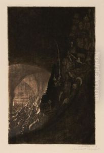 Bewaffnung In Einem Gewolbe by Kathe Kollwitz