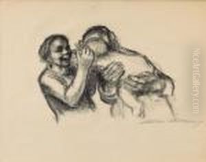 Eltern Mit Kind by Kathe Kollwitz