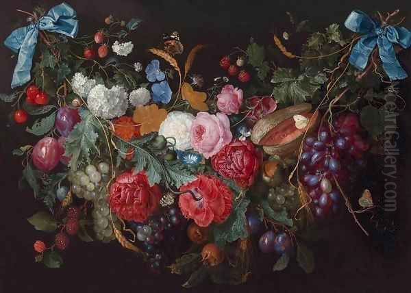A Swag of Flowers - view 1