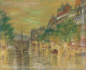 Rue Royale, Paris by Konstantin Alexeievitch Korovin