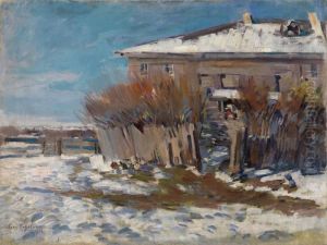 Okhotino. Springtime by Konstantin Alexeievitch Korovin