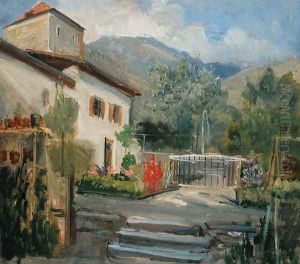 Garden at Merano, 1840 by Friedrich Wasmann