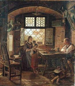 Sunday Morning in Tyrol, 1831 by Friedrich Wasmann