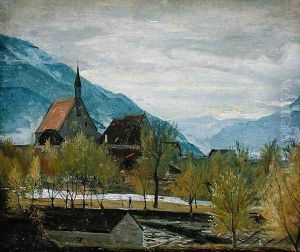 Early snow in Merano, 1830-31 by Friedrich Wasmann