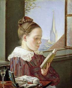 Minna Wasmann, the sister of the artist (1811-36), 1822 by Friedrich Wasmann
