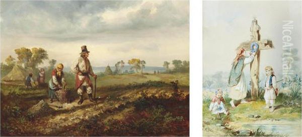 The Potato Pickers - view 1