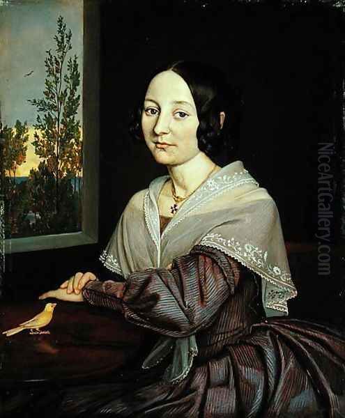 Caroline Luise Mathilde Wasmann (1823-67), 1843 - view 1