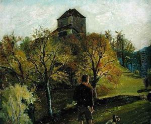 The Zenoburg in the Tyrol, c. 1831 by Friedrich Wasmann