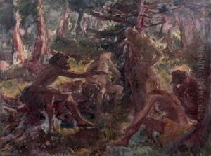 Discussion Dans Les Bois by Constantin Kousnetzoff