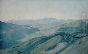View of the countryside in the Tyrol, c.1842 by Friedrich Wasmann