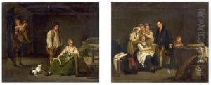 Scene De La Vie Paysanne by Georg Melchior Kraus