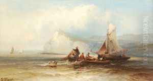 Off The Coast Near Shakespeare Cliffs by Franz Emil Krause