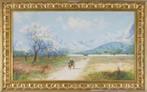 Paesaggio Con Veduta Di Monreale by Erminio Kremp