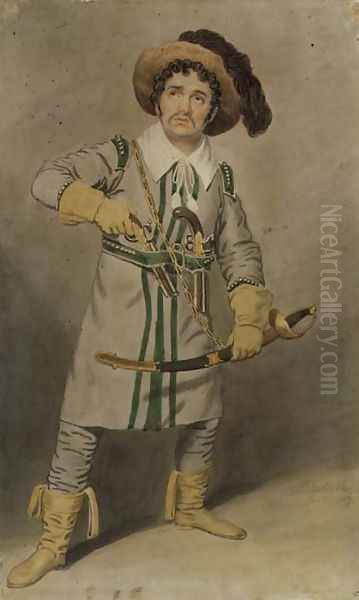 George Smith (1777-1836) as Schampt in 'The Woodman's Hut' by W.H. Arnold at the Drury Lane Theatre, 1816-17 - view 1