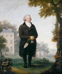 Gentleman in the Grounds of his House, c.1800-10