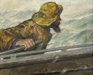 Fiskare I Bat by Christian Krohg