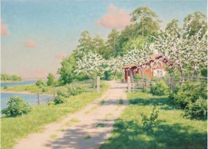 Summer Landscape With House