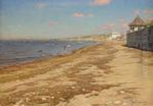 Strand Med Badande Pojkar