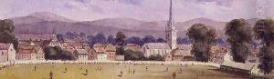 The Priory Cricket Ground, Chichester, 1851-2 by Nicholas (Felix) Wanostrocht