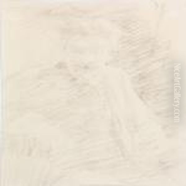 A Pair Of Portraits Of The Danish Literary Georg Brandes - view 1