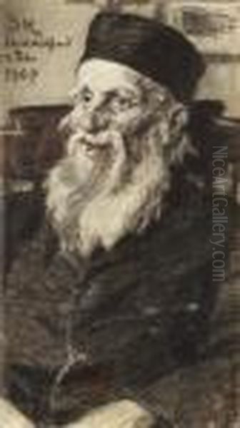 Portrait Of An Old Man At Middelfart Mental Hospital - view 1