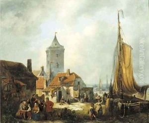 Daily activities in a fisher village