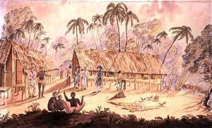 City of Acheen, North West Coast of Sumatra, 1829 by William Alexander Willis
