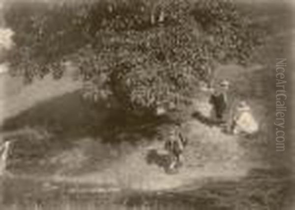 Wanderer Unter Einem Baum - view 1