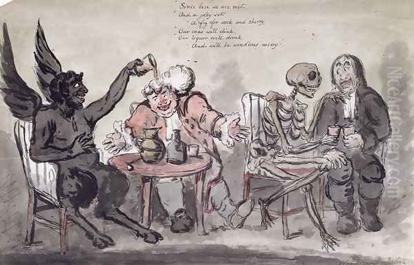 The Doctor and his Friends, engraved by Issac Cruikshank (c.1756-c.1811) c.1798 - view 1