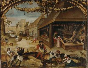 The Month of December, c.1525-26 by Hans Wertinger