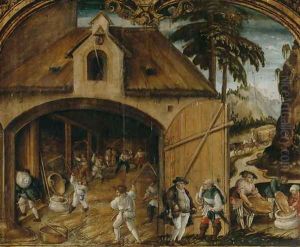 The Month of August, c.1525-26 by Hans Wertinger