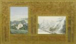 Two Swiss Landscapes by Charles L'Eplattenier