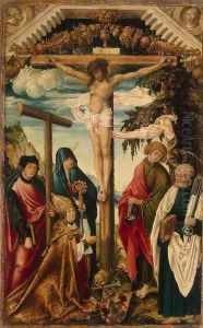 Crucifixion with Saints and Donor by Hans Wertinger