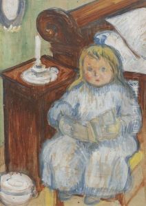La Petite Fille Au Pot, Ou Henriette Assise