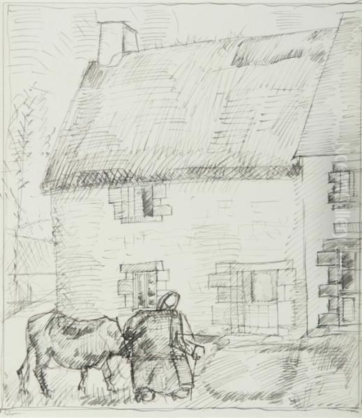 Fermiere Et Sa Vache - view 1