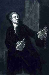 David Garrick (1717-79) as Hamlet by Benjamin Wilson