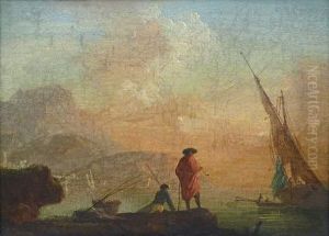 Paysage De Bord De Mer by Charles Francois Lacroix de Marseille