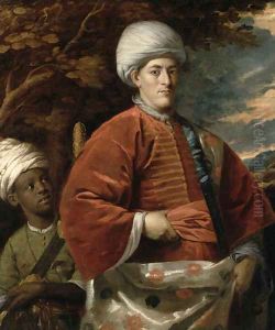 Portrait of a Gentleman in Oriental Dress with an Oriental Pageboy