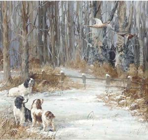 Sandringham Susan and two other spaniels of George V