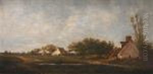 Petite Ferme En Normandie by Emile Charles Lambinet