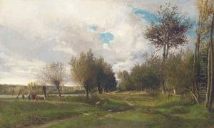 Le Chemin Vert by Emile Charles Lambinet