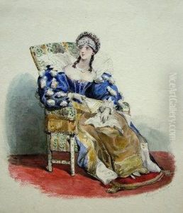 "duchess Of Sutherland, At A Fancy Dress Ball, Londonderry" by Eugene Louis Lami