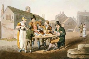 Midsummer Eve, from Costume of Yorkshire engraved by Robert Havell (1769-1832) 1814 by George Walker